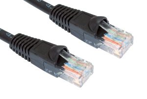 LSZH Snagless Cat5e 3 Mtr Black Patch Cable