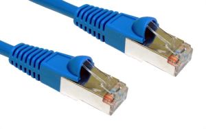 Cat5e Shielded  0.5 Mtr Blue Patch Cable