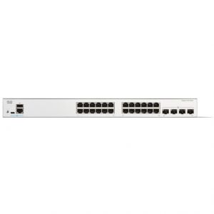 Cisco Catalyst 1200-24P-4G Smart Switch, 24 Port GE, PoE, 4x1GE SFP