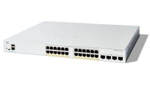 Cisco Catalyst 1200-24P-4X Smart Switch, 24 Port GE, PoE, 4x10GE SFP+, Limited Lifetime Protection (C1200-24P-4X)