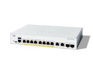 Cisco Catalyst 1200-8FP-2G Smart Switch, 8 Port GE, Full PoE, 2x1GE Combo, Limited Lifetime Protection