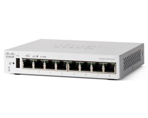Cisco Catalyst 1200-8T-D Smart Switch, 8 Port GE, Ext PS, Desktop, Limited Lifetime Protection