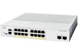 Cisco Catalyst 1300-16P-2G Managed Switch, 16 Port GE, PoE, 2x1GE SFP, Limited Lifetime Protection (C1300-16P-2G)