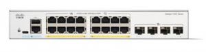 Cisco Catalyst 1300-16T-2G Managed Switch, 16 Port GE, 2x1GE SFP, Limited Lifetime Protection (C1300-16T-2G)
