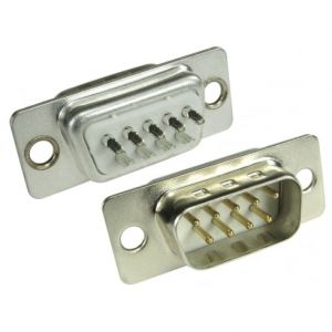 D9 Male Connector (Solder Type) Nickel Connector 