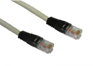 Cat6 Crossover 5 Mtr Grey cable with Black boots Patch Cable