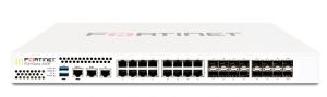 Fortinet 18 x GE RJ45 ports (including 1 x MGMT port, 1 X HA port, 16 x switch ports), 16 x GE SFP slots, SPU NP6 and CP9 hardware accelerated, 2x 240GB onboard SSD storage.