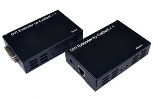 DVI Extender over Ethernet for highest video resolution 1920 x 1080 @ 50/60Hz