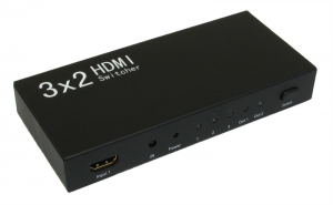 HDMI 3 x 2 Switch/Splitter With Remote Control