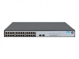 HPE 1420-24G-2SFP+ 10G Uplink Switch - switch - 24 ports - unmanaged - desktop, rack-mountable 
