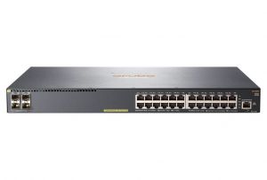 Hewlett Packard Enterprise Aruba 2540 24G PoE+ 4SFP+ Managed L2 Gigabit Ethernet (10/100/1000) Power over Ethernet (PoE) 1U Grey