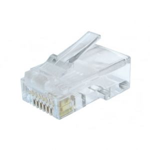RJ45 Cat5e Modular Plugs/Connectors for Solid Wire - Qty 100