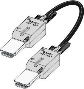 Cisco STACK-T2-3M= 3m Black networking cable