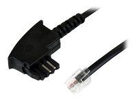 StarTech.com TAE-N Plug to RJ11 Modem Cable - phone cable - 1.83 m - black