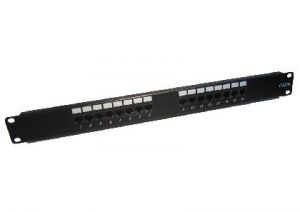 16 Port (1U)  CAT5E Patch Panel  